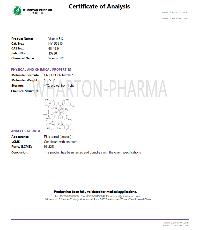 Vitamin B12-COA wharton