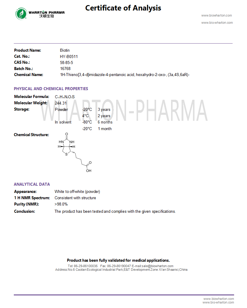 Biotin-COA wharton