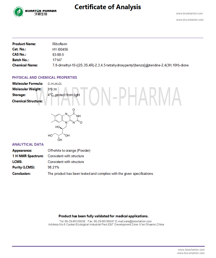 Riboflavin-COA wharton