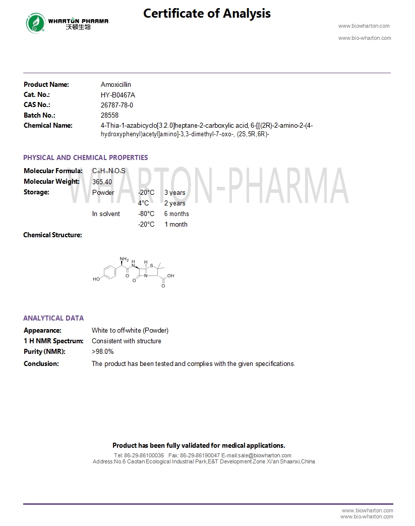 Amoxicillin-COA wharton